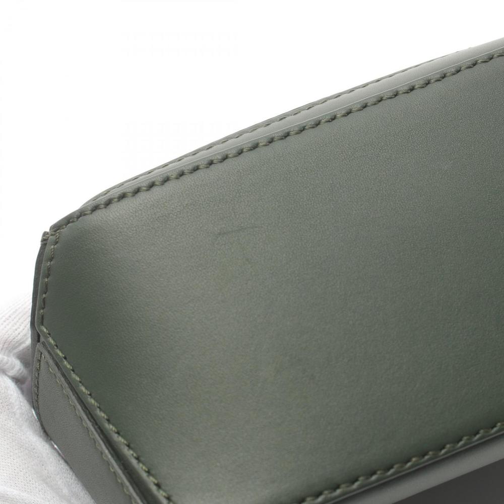 Loewe Puzzle Mini Solid Handbag Leather Green - image 5